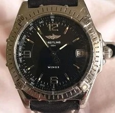 Breitling — Breitling Wings Automatic A10050 Black Dial — Watch — resale