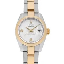 Rolex — Rolex Datejust 10P Diamond 79173G Gray Y Number Second Hand — Watch — resale