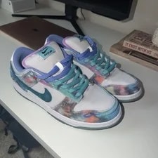 Nike — Size 10 - Futura Laboratories X Nike Dunk SB Low Bleached — Sneaker — resale
