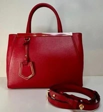 Fendi — Fendi Petit 2Jours 2Way w/Strap Charm — Handbag — resale