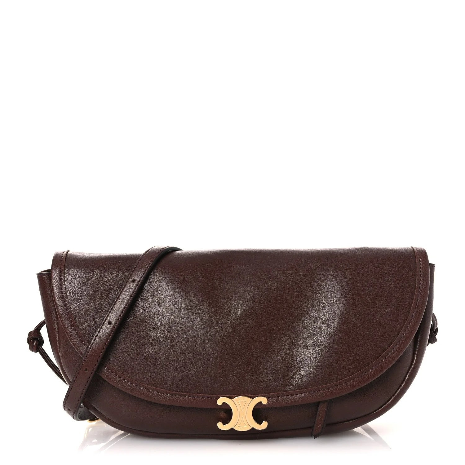 Celine — Supple Shiny Little Halfmoon Soft Triomphe — Handbag — resale