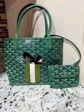 Goyard — Authentic Goyard Anjou - With Custom Dog Artwork — Handbag — resale