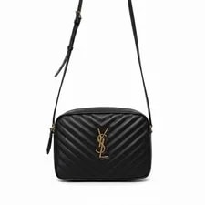 Saint Laurent — Saint Laurent Lou Crossbody Chevron Quilted Dust — Handbag — resale