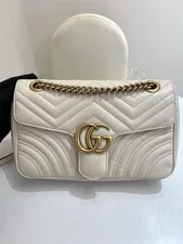 Gucci — Gucci Authentic GG Marmont Backpack 443497 10*8*3in — Handbag — resale