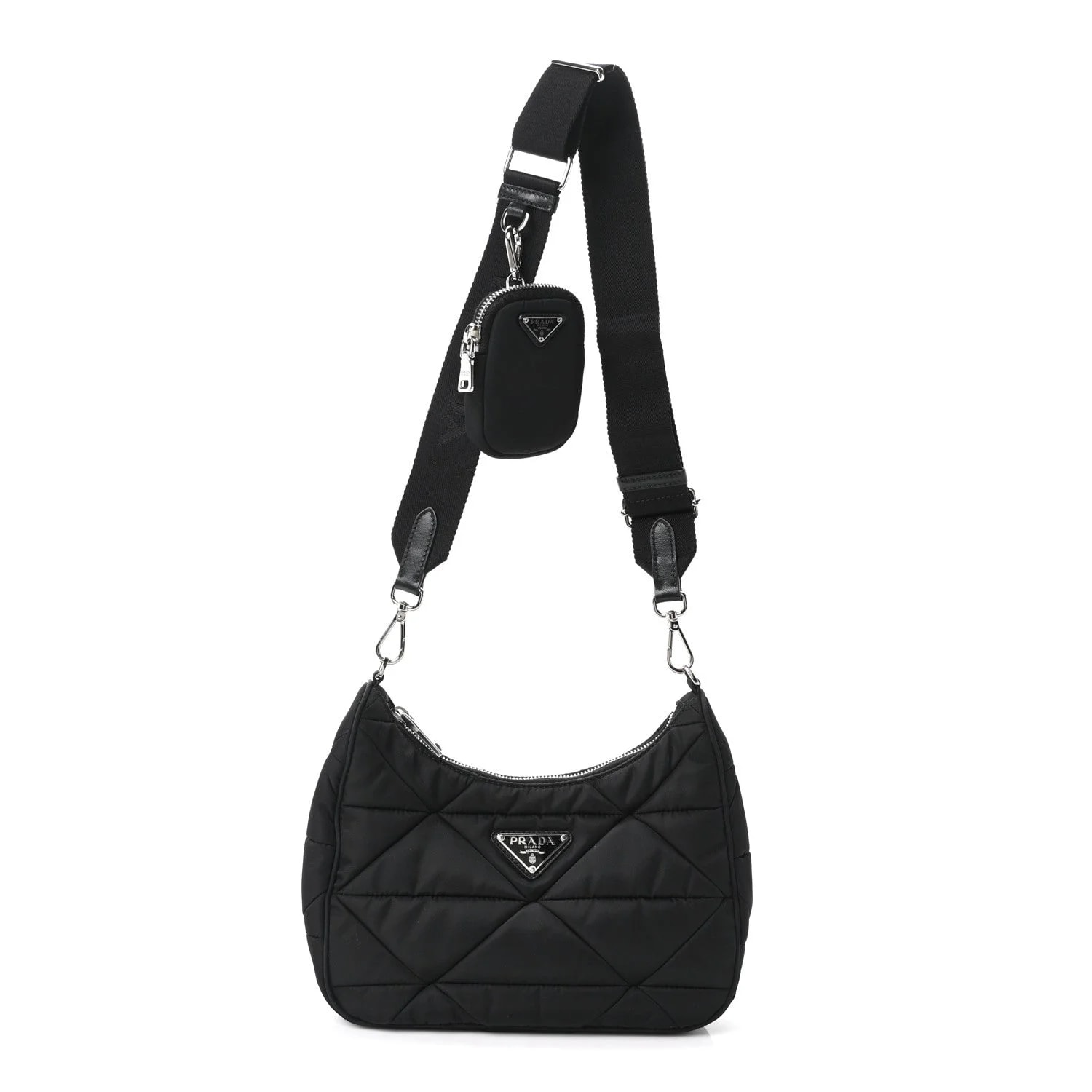 Prada — Triangle Padded Patchwork — Handbag — resale