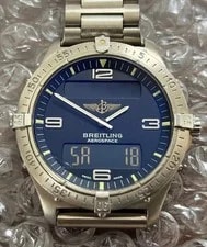 Breitling — Breitling Aerospace E56062 All Titanium Quartz Working Battery Replaced Box Auth — Watch — resale