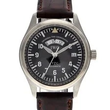 IWC — IWC Pilot's IW325101 Stainless Steel Leather / Leather Diamond #KNW1828 — Watch — resale