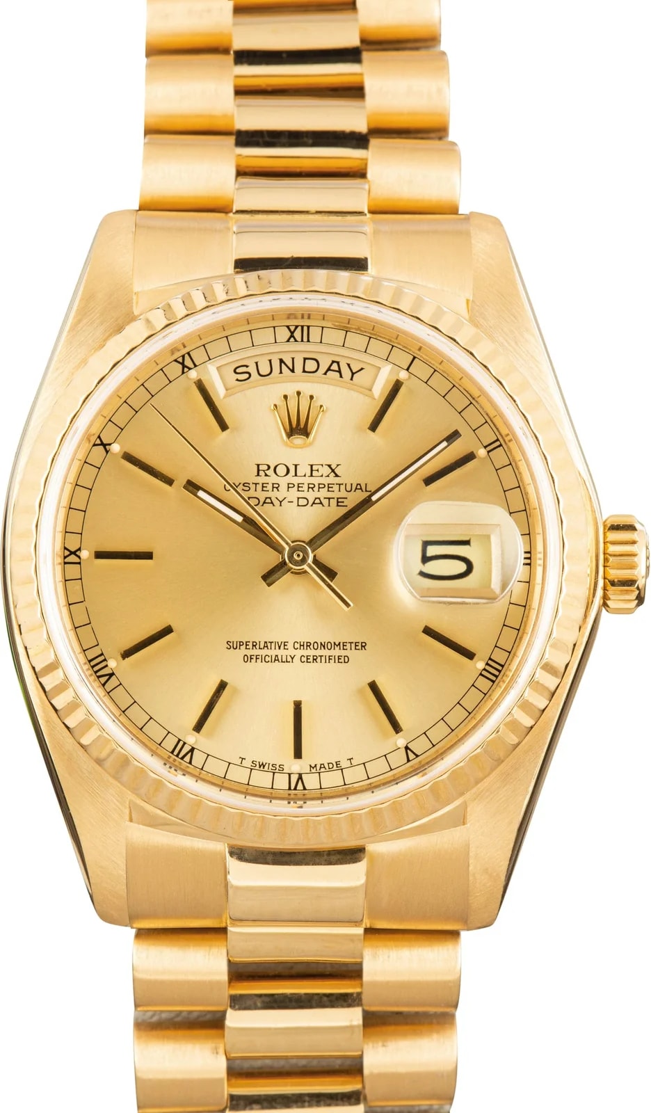 Rolex — Rolex Day-Date 36 Ref 18038 Champagne Dial — Watch — resale