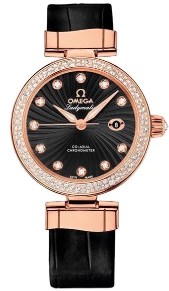 Worldofluxuryus — Omega de Ville Ladymatic 18K Rose Gold & Diamonds Lady's — Watch — resale