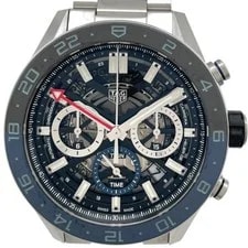 Tag Heuer — Tag Heuer Carrera Calibre Heuer 02 Chronograph GMT CBG2A1Z.BA0658 Black #455 — Watch — resale