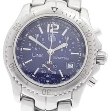 TAG Heuer — TAG Heuer Link Chronograph Quartz Blue Dial From Japan — Watch — resale