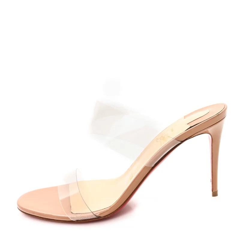 Just Nothing 85 Slide Sandals 37 Nude