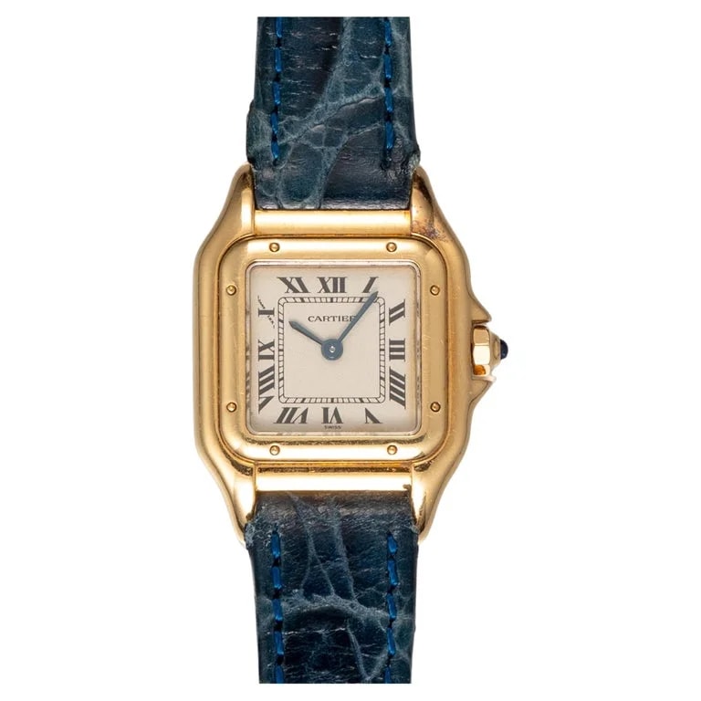 Cartier — Cartier Panthere de SM 8057917 Swiss Dial Strap 18k YG 1990s — Watch — resale