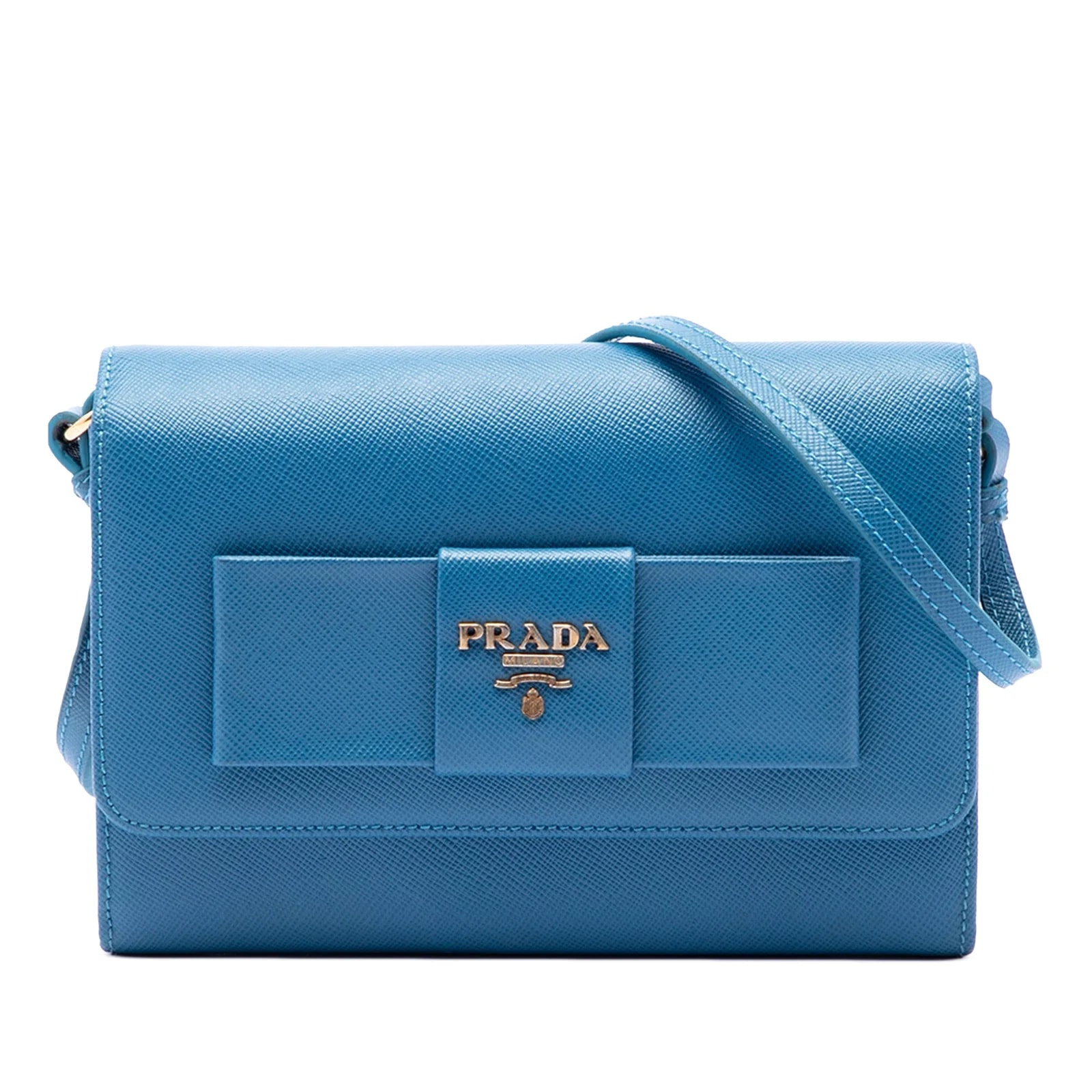 Prada — Lux Bow Wallet on Strap — Handbag — resale