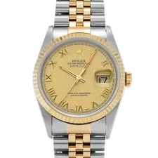 Rolex — Rolex Datejust RefNo 16233 Champagne Dial Stainless Steel Automatic #W1566 — Watch — resale