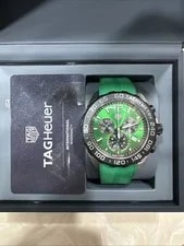 TAG Heuer — TAG Heuer Formula 1 Quartz Chronograph 43mm Green Dial/Strap 200m — Watch — resale