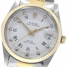 Tudor — Tudor 74033 Prince Oyster Date YG Bezel 10P Diamond Automatic 922711 — Watch — resale