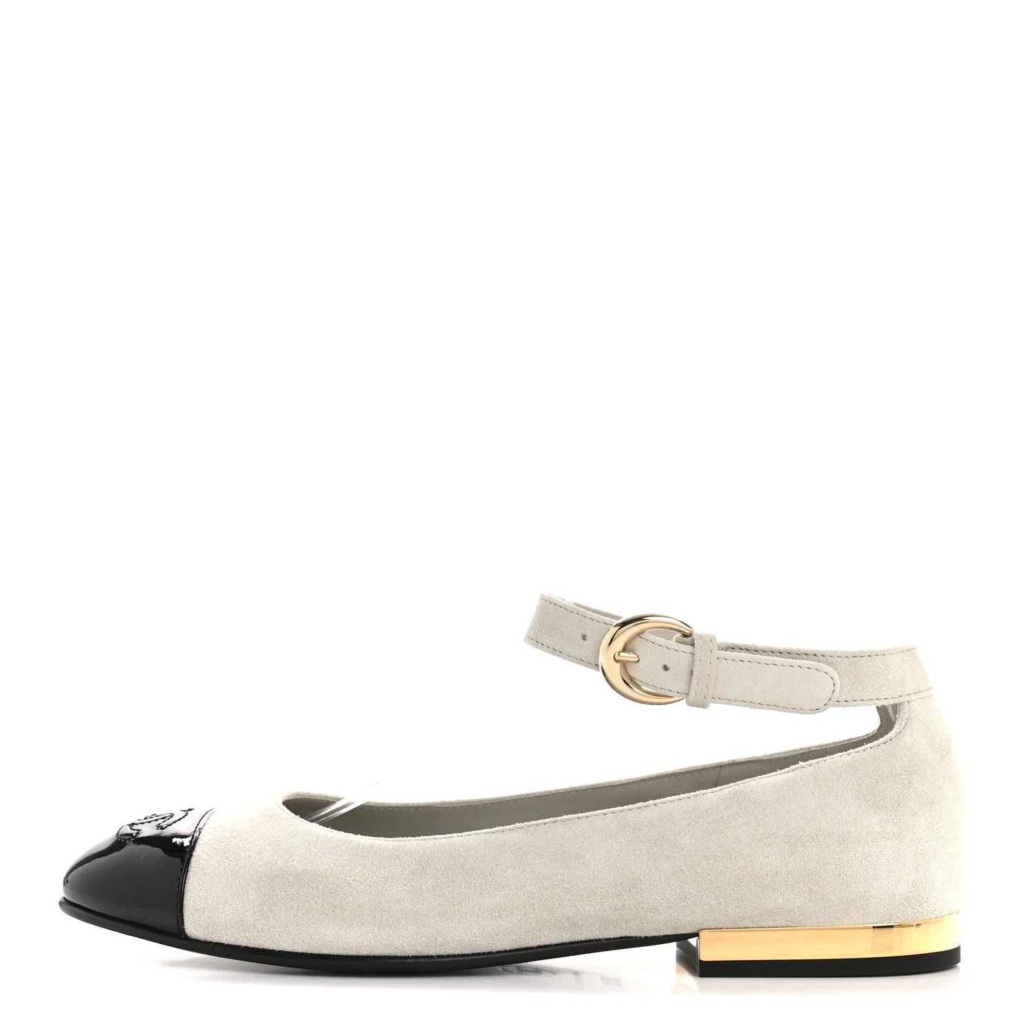 Chanel — Cap Toe CC Mary Jane 36.5 Light — Designer Shoe — resale