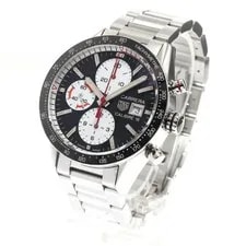 TAG Heuer Carrera Caliber 16 CV201AP-0 41mm SS Black Dial Chronograph Date #C147