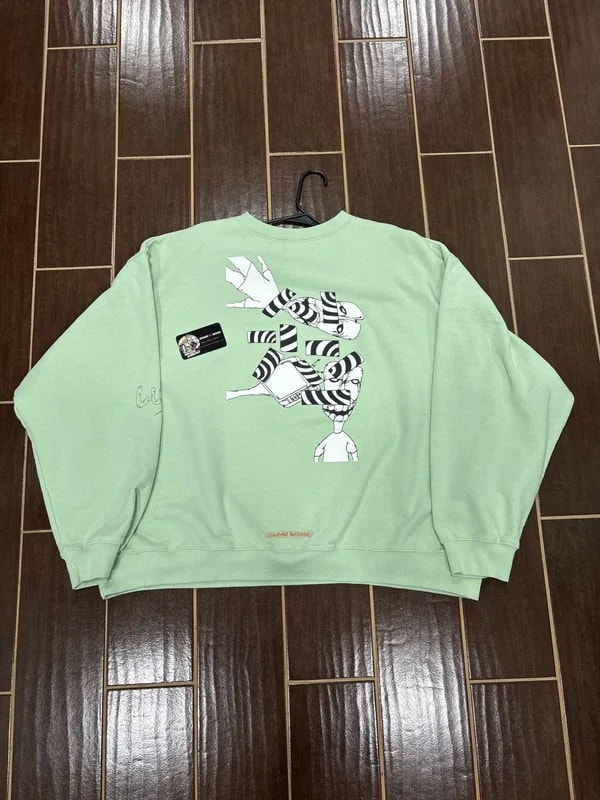 Chrome Hearts — SZ XXL Light Wear Hearts Matty Boy Lust Crewneck — streetwear — resale