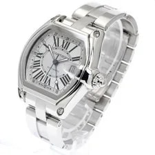Cartier — Cartier Roadster W62032X6 40mm SS Silver Dial Automatic GMT Date #C226 — Watch — resale