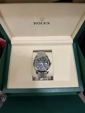 Rolex — Rolex Datejust 41mm Black Dial Stainless Steel Bracelet Date Box & Papers — Watch — resale