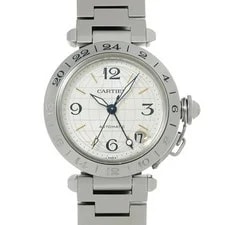 Cartier — Cartier Pasha C Meridian GMT W31029M7 Silver — Watch — resale