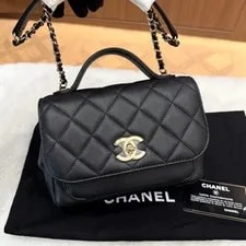 Chanel — Chanel Top Handle Flap Small Quilted Crossbody — Handbag — resale