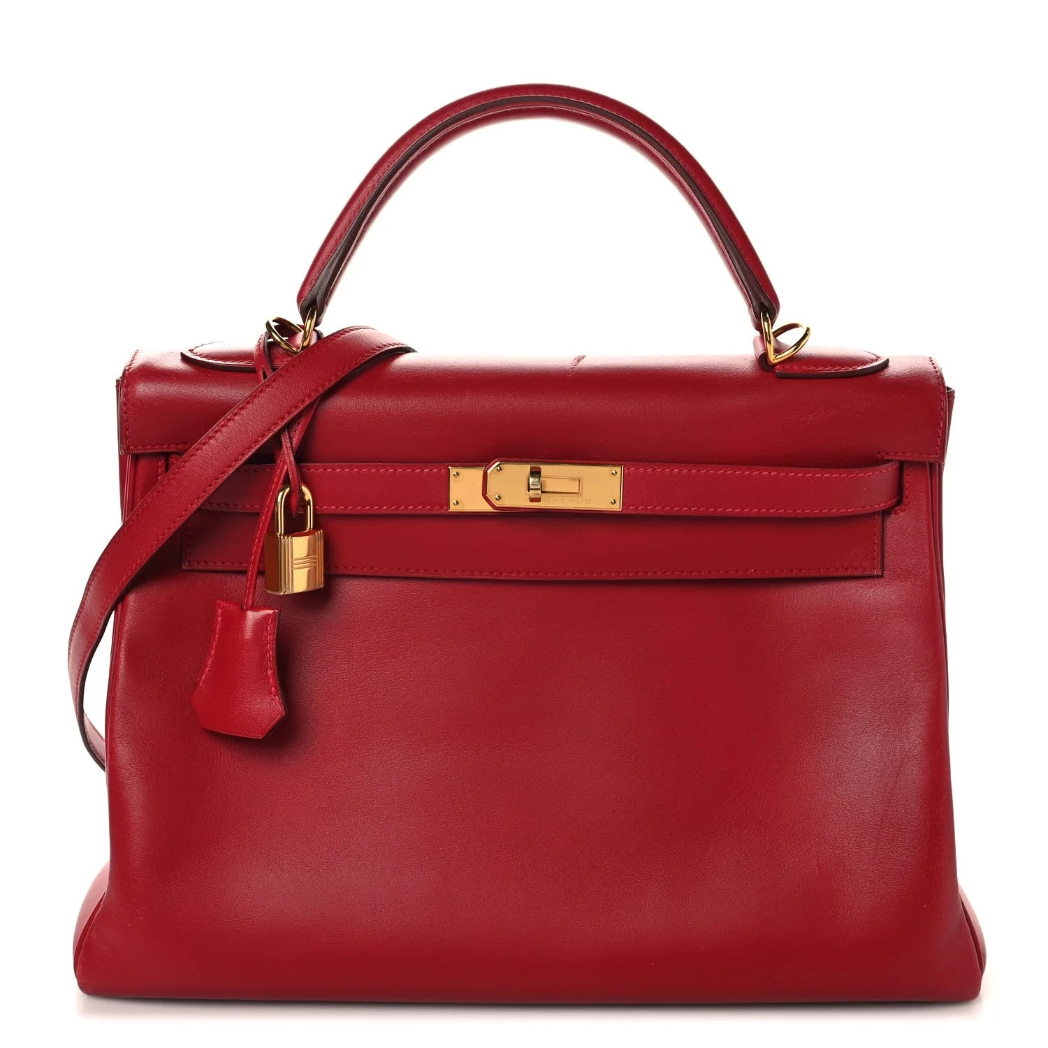 Hermès — Tadelakt Kelly Retourne 32 Vif — Handbag — resale