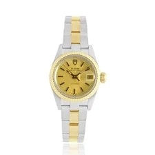 Tudor — Tudor Two-Tone Stainless Steel and Gold-Capped Princess Oysterdate 25mm — Watch — resale