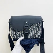Dior — Christian Dior Saddle MM Crossbody Dark Classic — Handbag — resale
