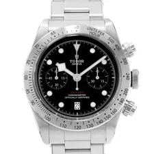 Tudor — Tudor Black Bay Chrono 79350 41mm Black Dial Steel Card 2017 — Watch — resale