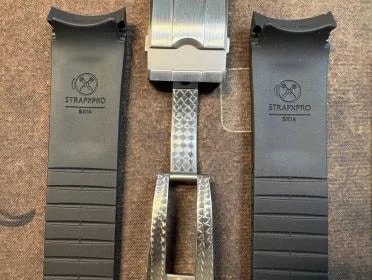 Seiko — StrapXPro SX1A Rubber Strap for New Seiko 5 Sports Series (5KX/SRPD)(Curved-Ends) With Strapcode Clasp — Watch — resale