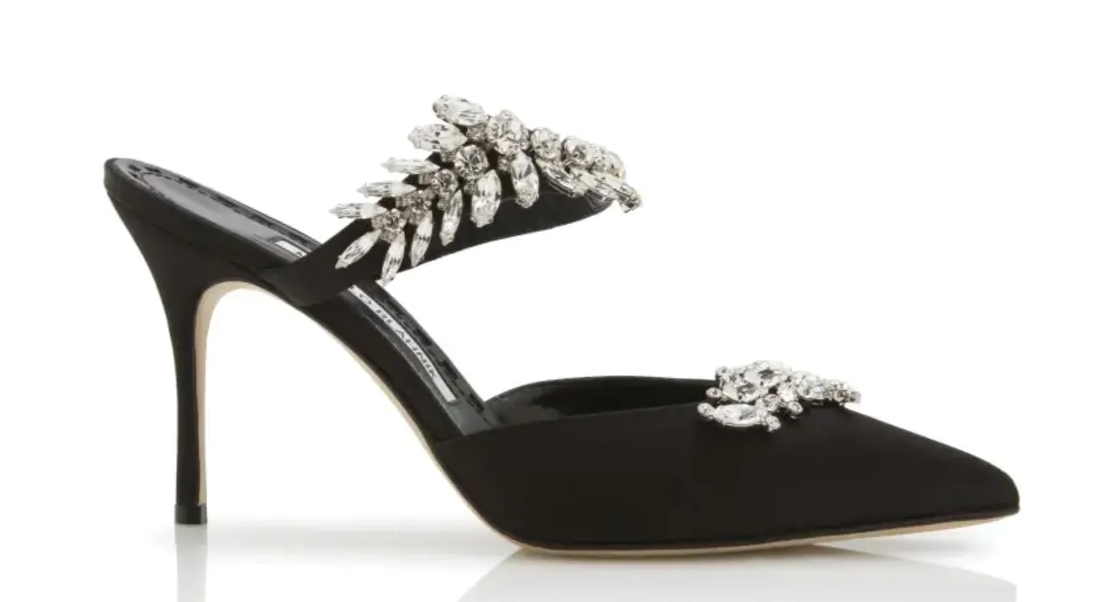 Manolo Blahnik — Manolo Blahnik Embellished Mules — Designer Shoe — resale