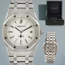 Audemars Piguet — Audemars Piguet Royal Oak White 39mm Steel 15300ST Box — Watch — resale