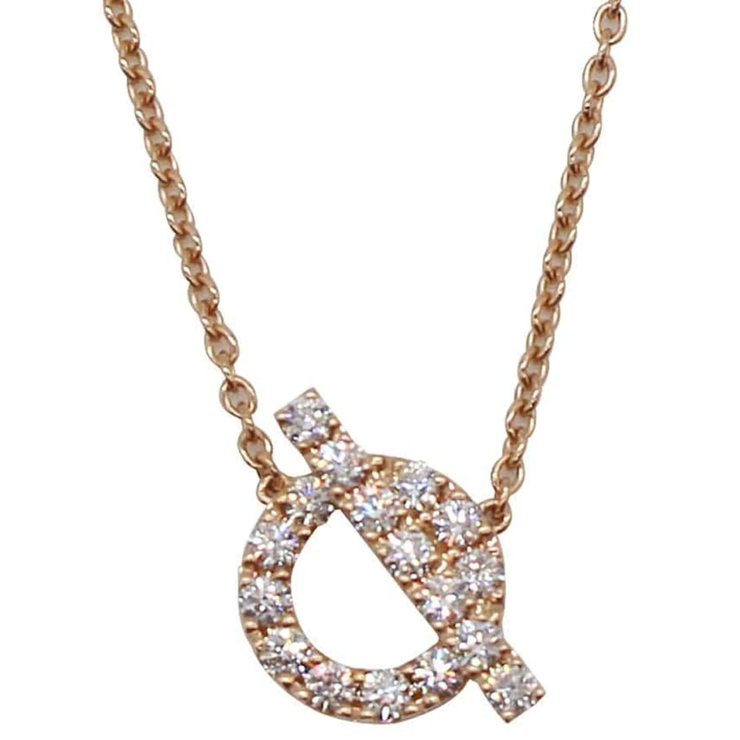Hermès — Hermes Finesse 18K Rose Gold Pendant Necklace — Accessory — resale