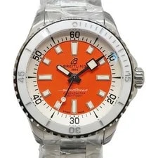 Breitling — Breitling A17377 36mm Stainless Steel Orange #UW297 — Watch — resale