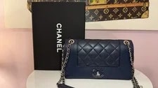 Chanel — Chanel Chevron Quilted Flap in . — Handbag — resale