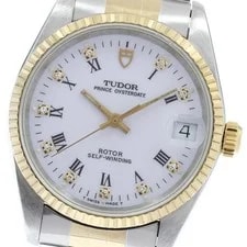 Tudor — Tudor 72033 Prince Oyster Date YG Bezel 10P Diamond Automatic With 95 — Watch — resale