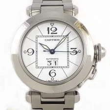 Cartier — Cartier Pasha C W31055M7 Date White Dial Stainless Steel Automatic — Watch — resale