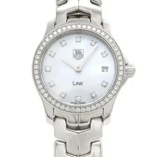 Tag Heuer — Battery Replaced. TAG Heuer Mini Link WJF1417 Diamond Bezel 11P Diamond Date — Watch — resale