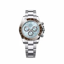 Rolex — Rolex Daytona 126506 Platinum Ice Blue Diamond Baguette Dial — Watch — resale