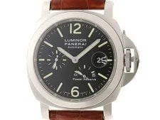 Panerai — Panerai PAM00090 Luminor Power ReserveWatches Black Dial SS Leather 【4... — Watch — resale