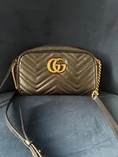 Gucci — Authentic Gucci Marmont Crossbody GG Hardware — Handbag — resale