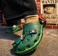 Crocs — Crocs One Piece Roronoa Zoro Classic Clogs Sz US 11 Anime Jibbitz — Sneaker — resale