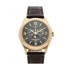 Patek Philippe — Patek Philippe Complications Annual Calendar Moon Phases Strap 5146J-010 — Watch — resale