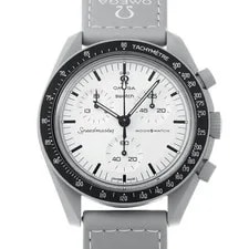 Omega — Omega Xswatch Moonwatch1965 S033M106 White Bio-Ceramic Quartz #W3217 — Watch — resale