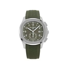 Patek Philippe — Patek Philippe Aquanaut 5968G-010 Chronograph White Gold Khaki Green Dial (2021) — Watch — resale