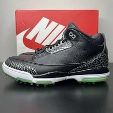 Air Jordan — Size 10.5 - Air Jordan 3 Retro Golf Glow — Sneaker — resale