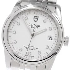 Tudor — Tudor Glamour 55000 Date 10P Diamond Silver Dial Automatic Watch_968885 — Watch — resale